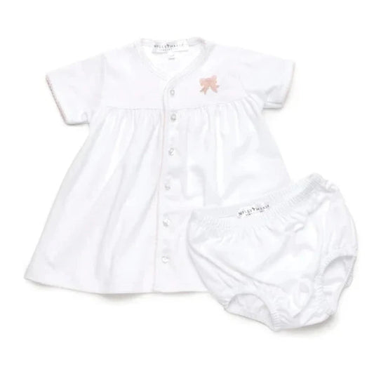 Milly Marie Girls Classic Bow Diaper Set