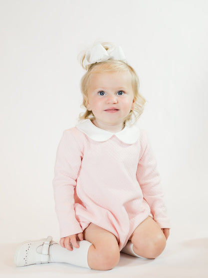 Milly MarieMilly Marie Girls Diamond Quilt Long Sleeve BubbleBabysupermarket