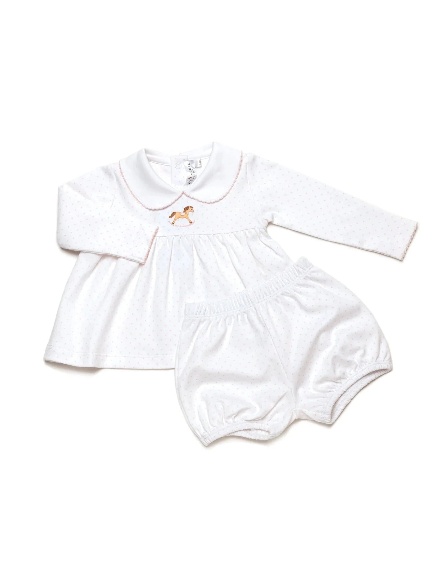 Milly Marie Girls Small Rocking Horse Bloomer Set