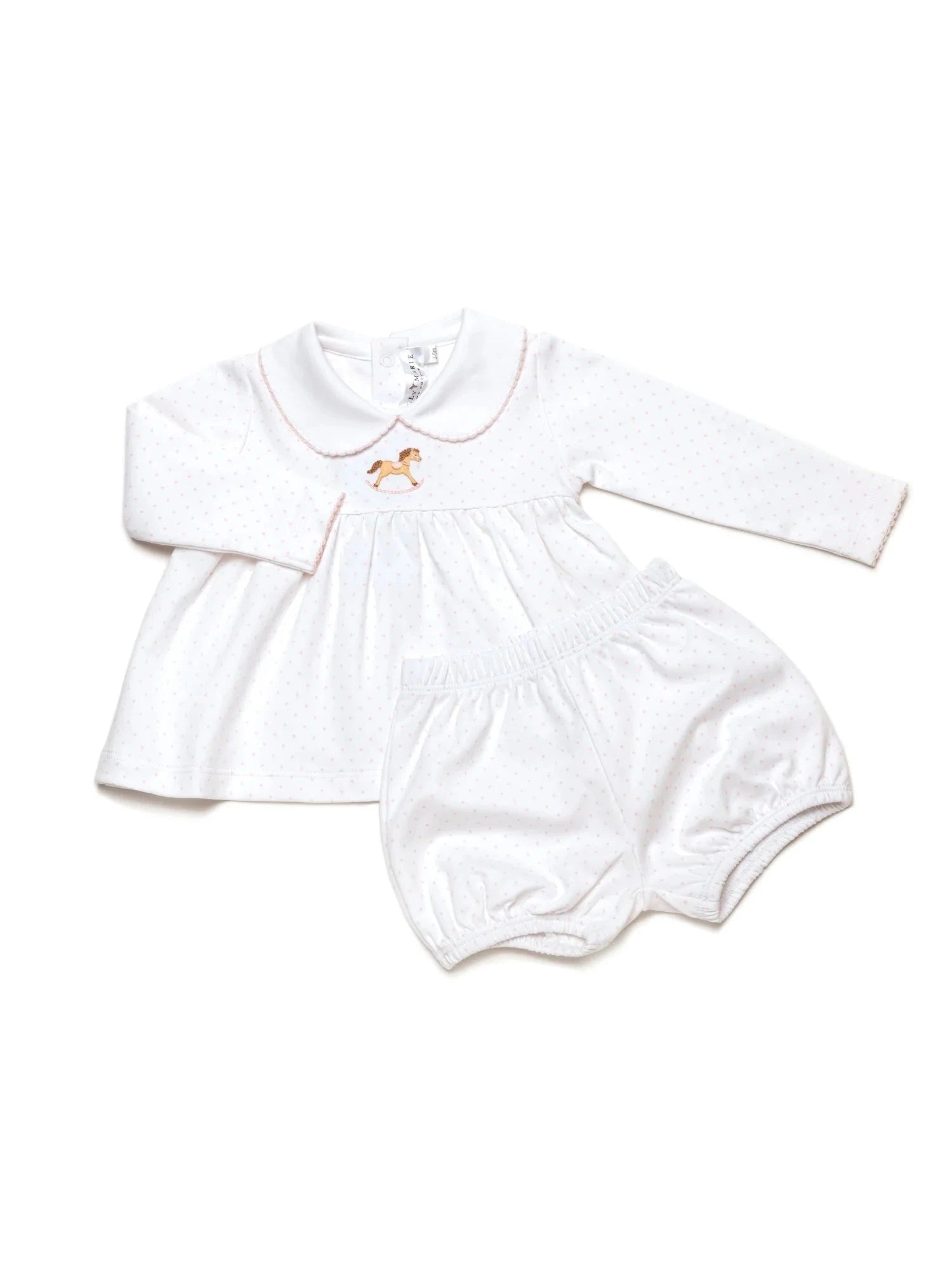 Milly Marie Girls Small Rocking Horse Bloomer Set