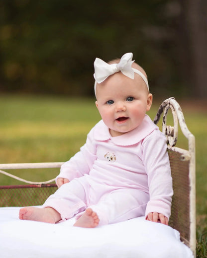 Milly Marie Girls Spotted Puppy Playsuit