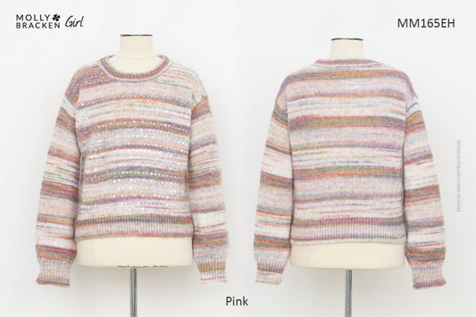 BabysupermarketMini Molly Girls Knitted Sweater - PinkBabysupermarket