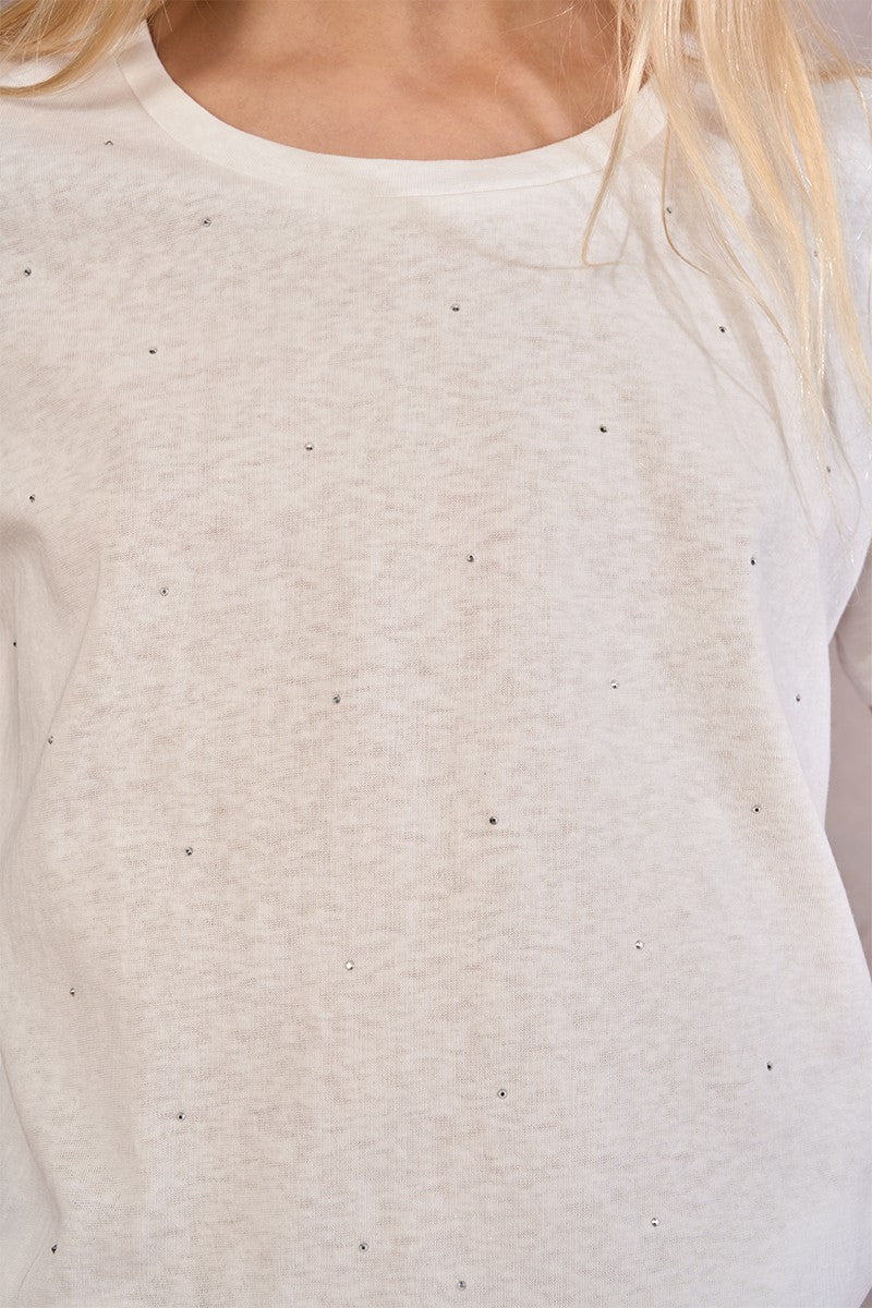Mini MollyMini Molly Girls White Sparkle T-ShirtBabysupermarket