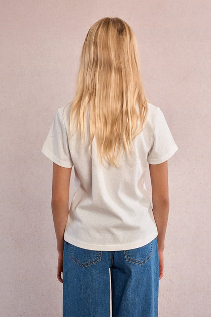 Mini MollyMini Molly Girls White Sparkle T-ShirtBabysupermarket