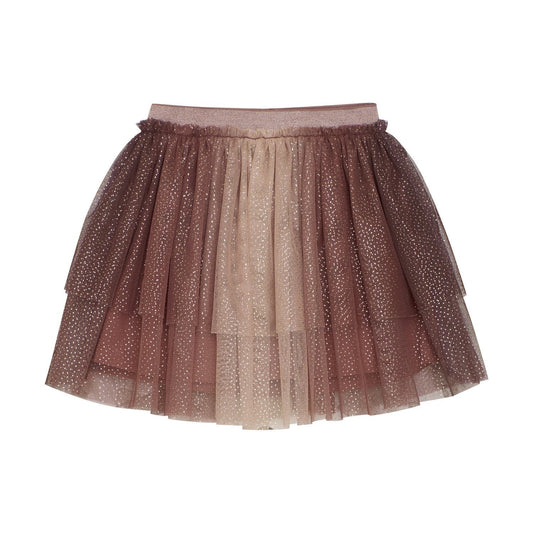 Minymo Girls Glitter Skirt - Withered Rose