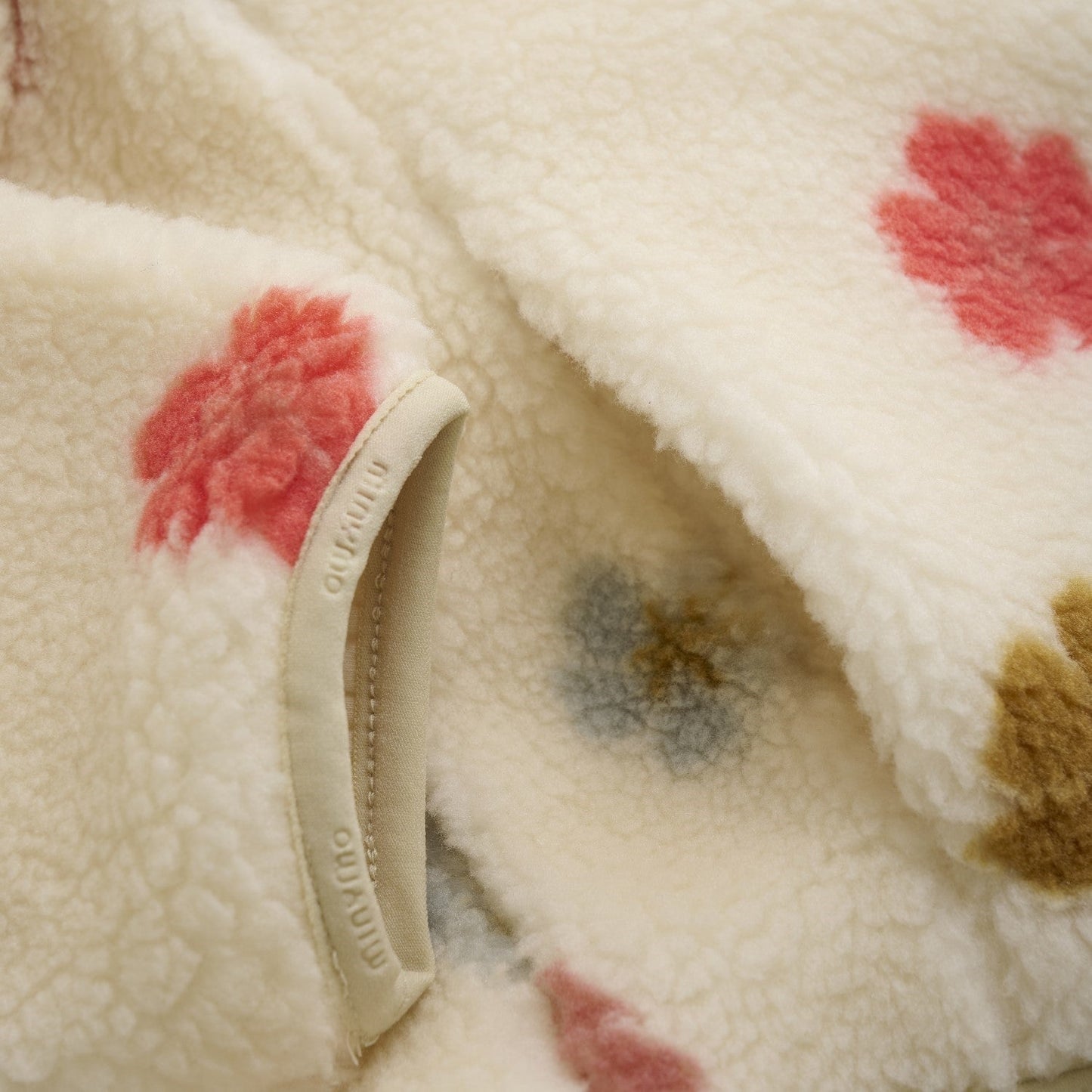 Minymo Girls Teddy Jacket - Sandshell