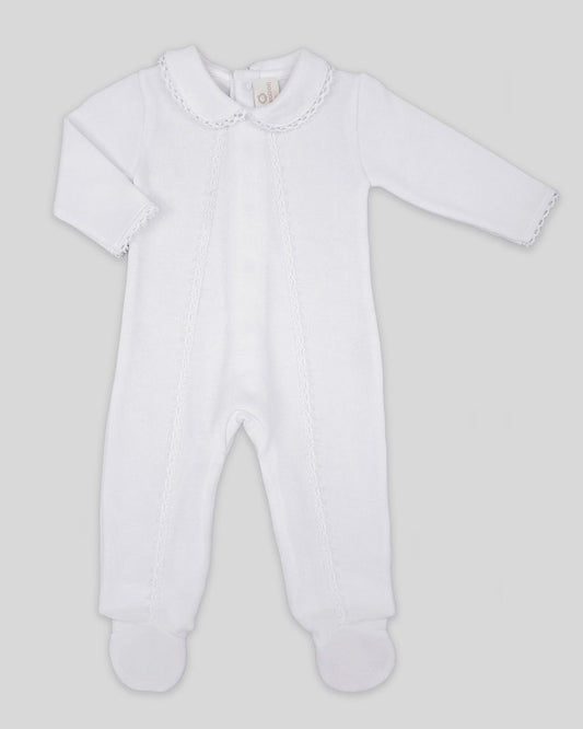 Miocotton Infant Sleepwear Unisex White / Newborn Miocotton - Footie Special Knit White