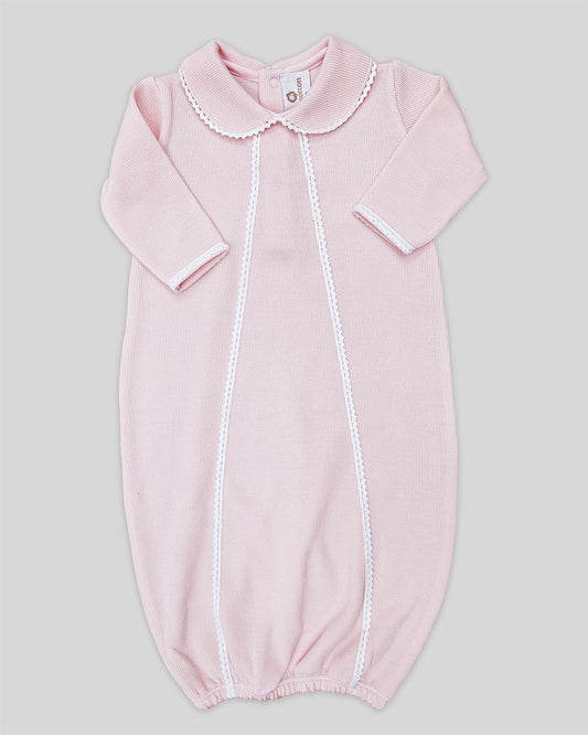 Miocotton Infant Sleepwear Girl Pink / 0-3 Mo Miocotton Milen Baby Gown - Special Knit Pink