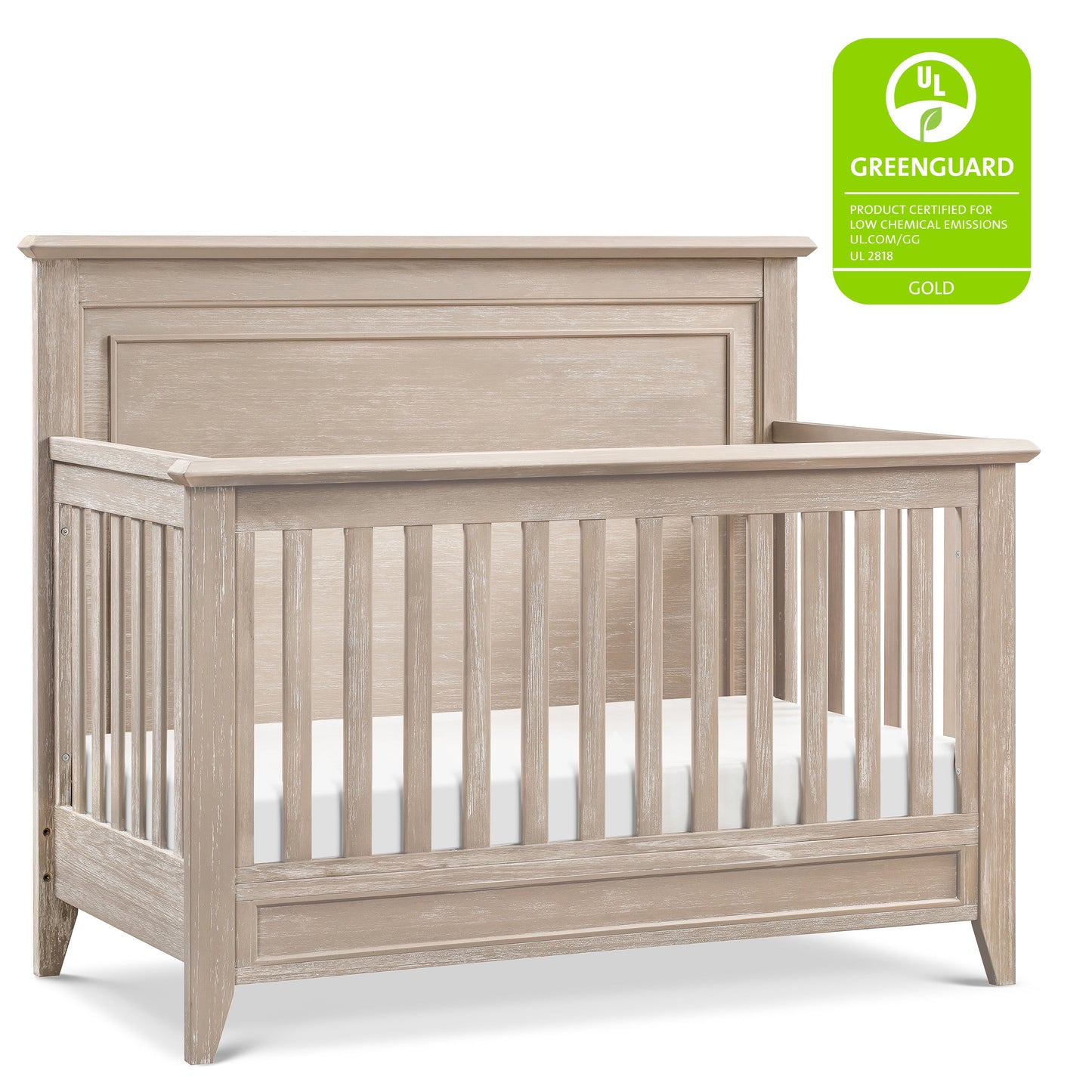 Namesake Cribs Sandbar Monogram by Namesake Beckett Rustic 4-in-1  Convertible Flat Top Crib