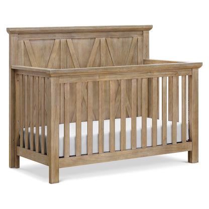 Namesake Furniture Driftwood Monogram by Namesake Emory Farmhouse 4-in-1 Convertible Crib