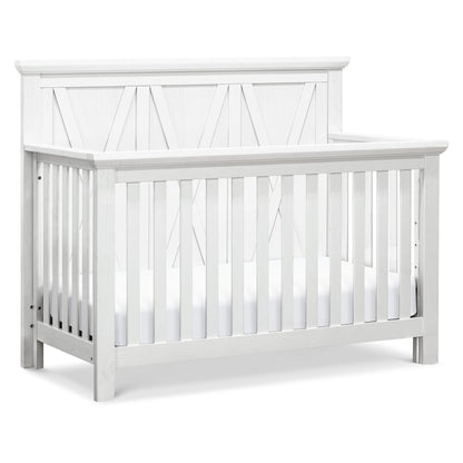 Namesake Furniture Linen White Monogram by Namesake Emory Farmhouse 4-in-1 Convertible Crib