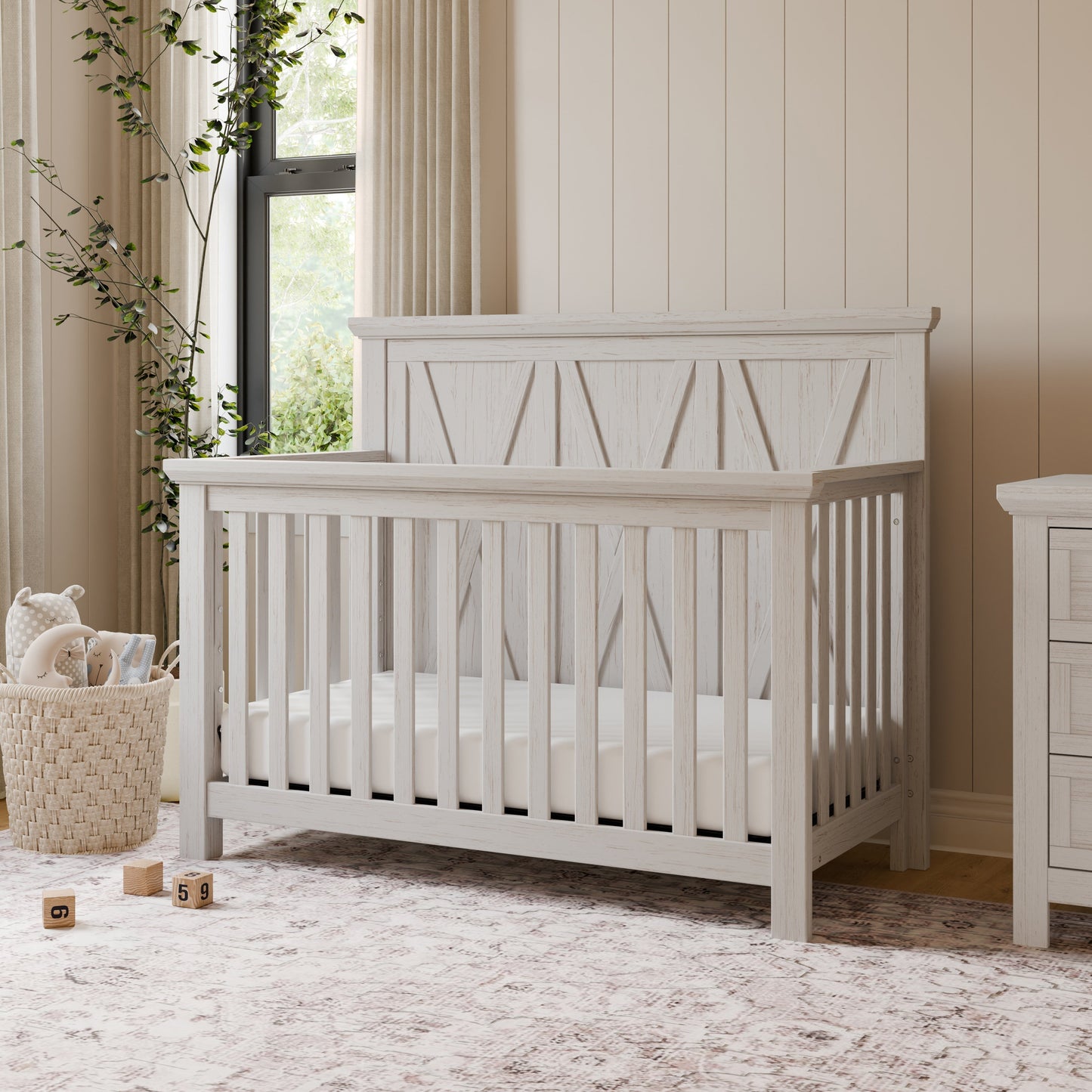 Namesake Furniture Monogram by Namesake Emory Farmhouse 4-in-1 Convertible Crib