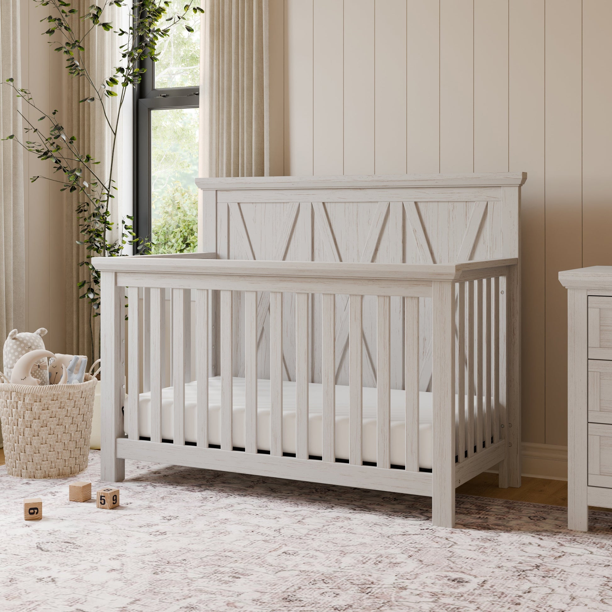 Namesake Furniture Monogram by Namesake Emory Farmhouse 4-in-1 Convertible Crib