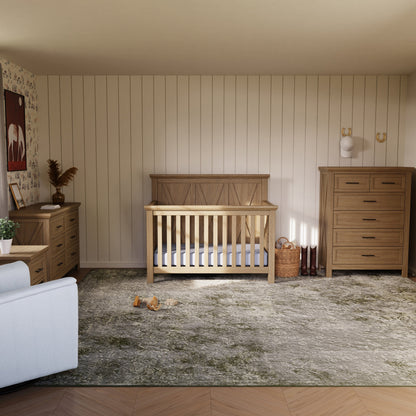 Namesake Furniture Monogram by Namesake Emory Farmhouse 4-in-1 Convertible Crib