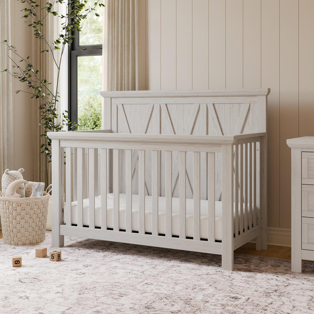 NamesakeMonogram by Namesake Emory Farmhouse 4-in-1 Convertible CribBabysupermarket