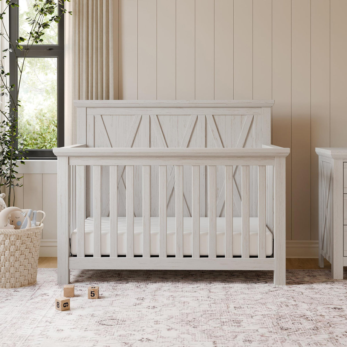 NamesakeMonogram by Namesake Emory Farmhouse 4-in-1 Convertible CribBabysupermarket