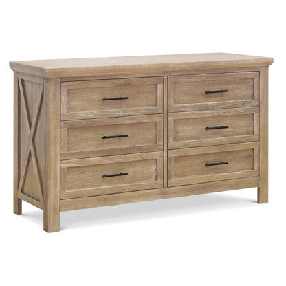 Namesake Dressers Driftwood Monogram by Namesake Emory Farmhouse 6-Drawer Dresser