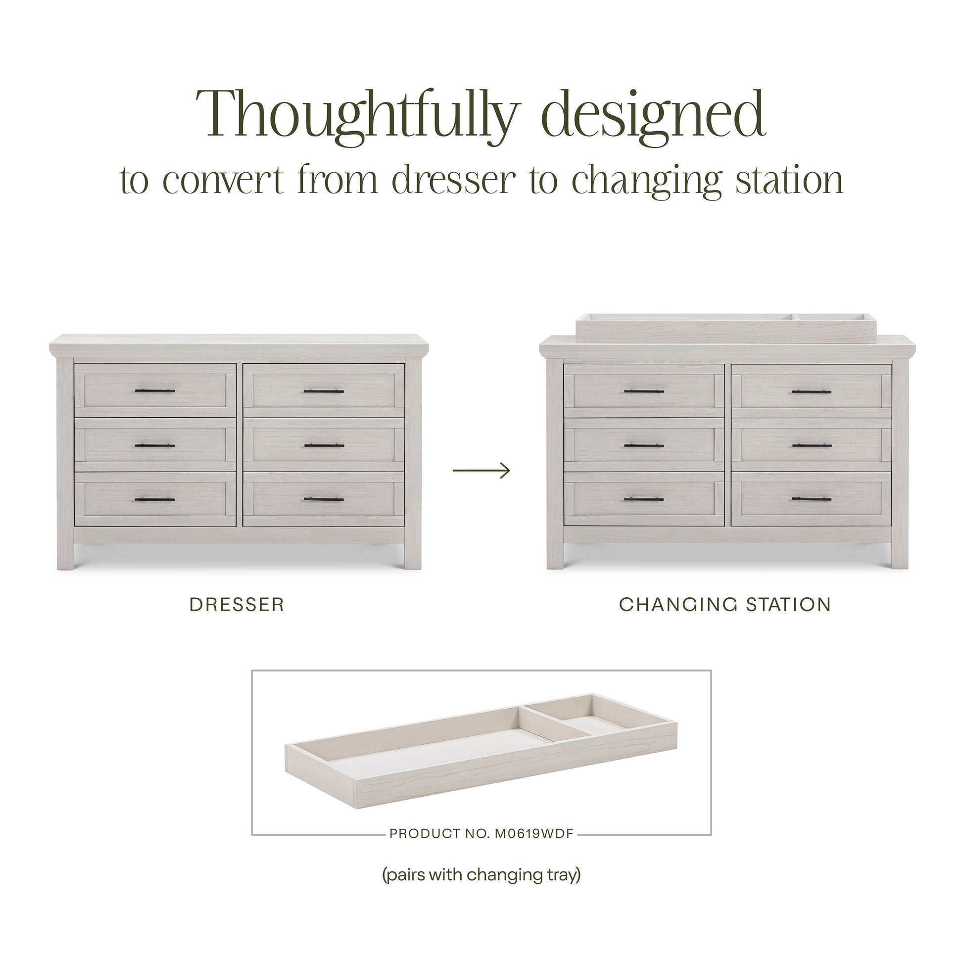 Namesake Dressers Monogram by Namesake Emory Farmhouse 6-Drawer Dresser