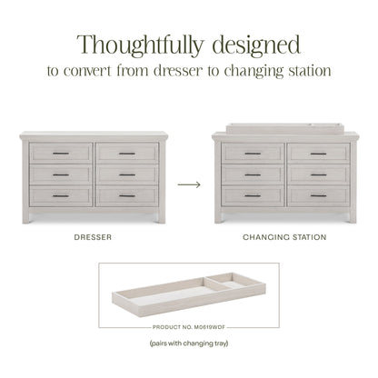 Namesake Dressers Monogram by Namesake Emory Farmhouse 6-Drawer Dresser