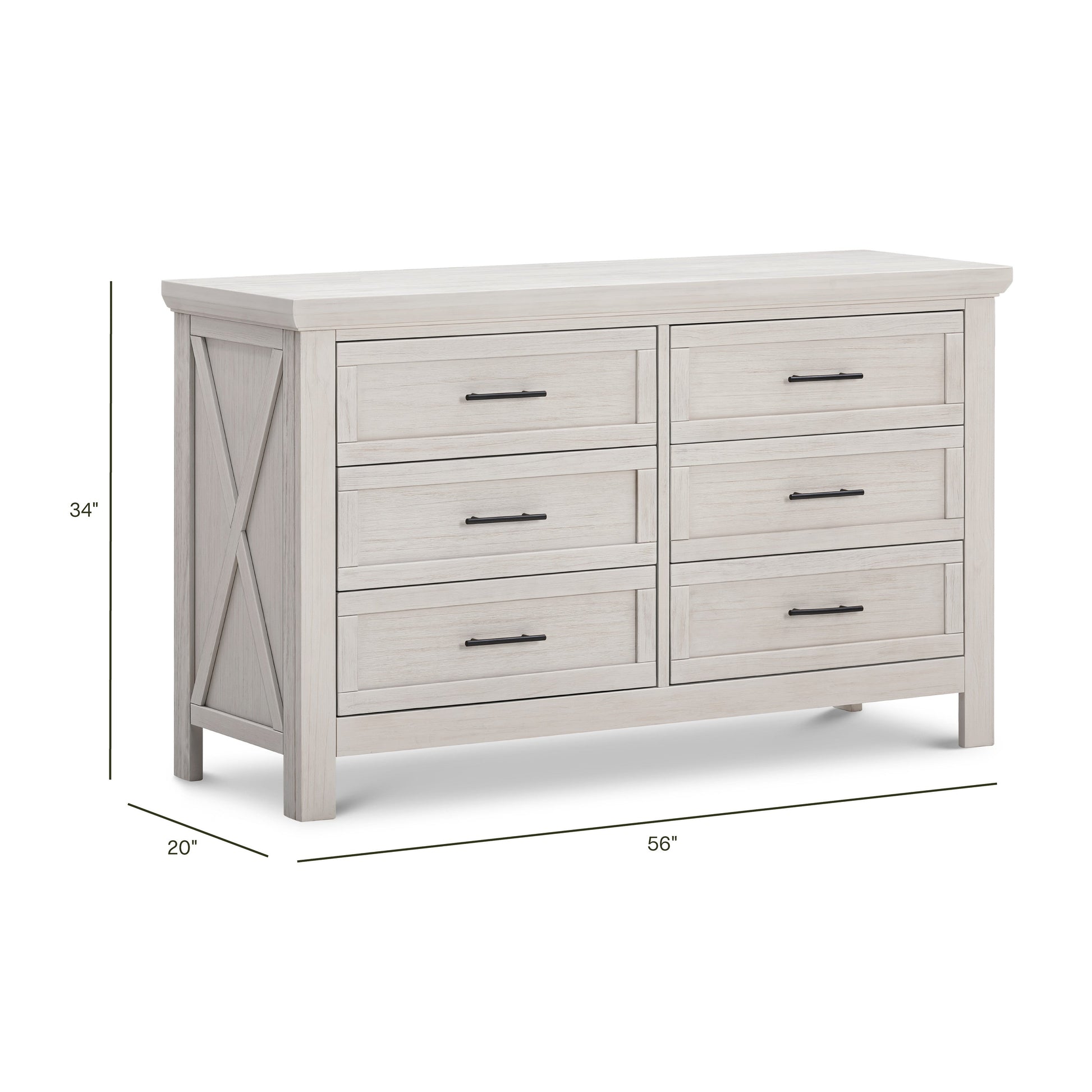 Namesake Dressers Monogram by Namesake Emory Farmhouse 6-Drawer Dresser