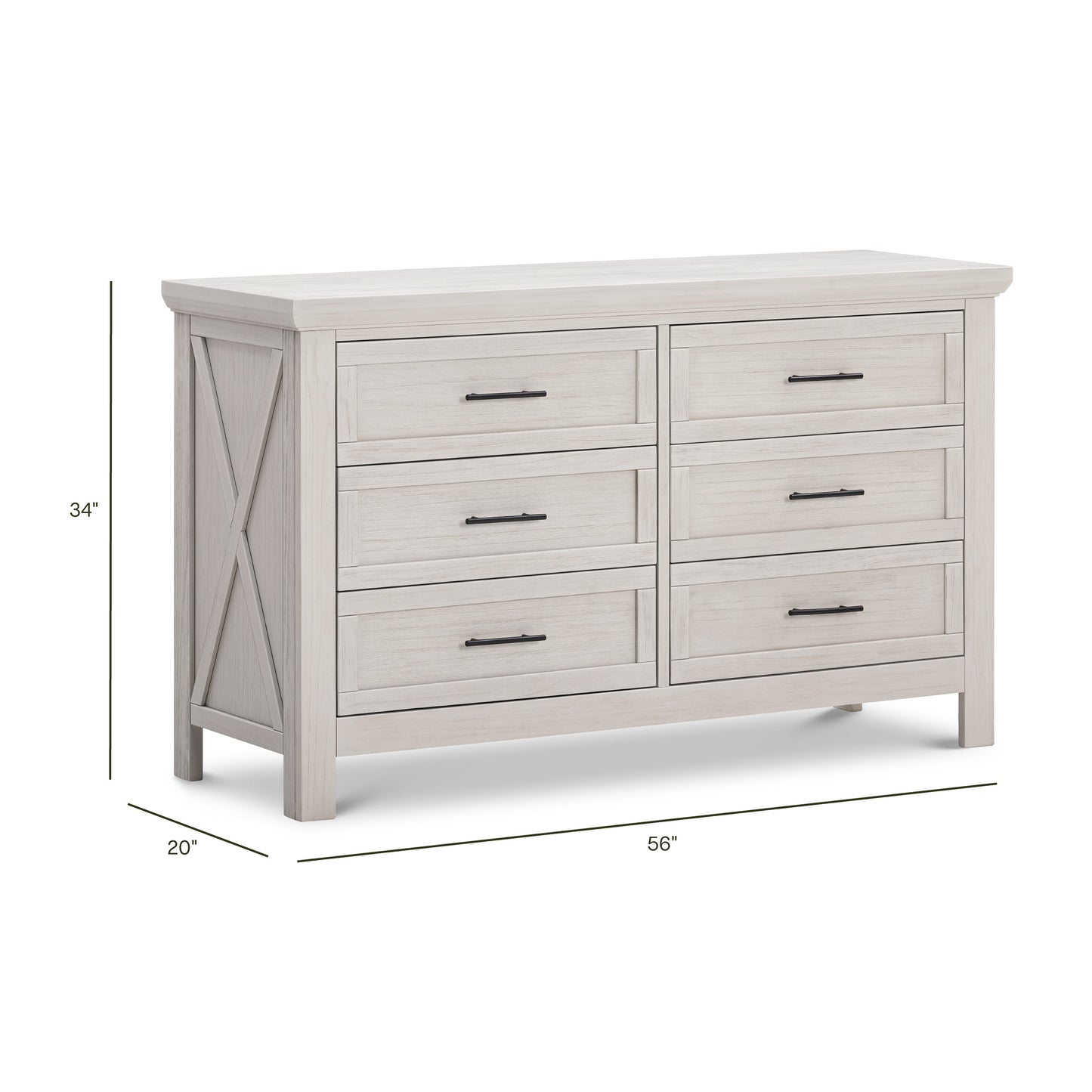 NamesakeMonogram by Namesake Emory Farmhouse 6-Drawer DresserBabysupermarket