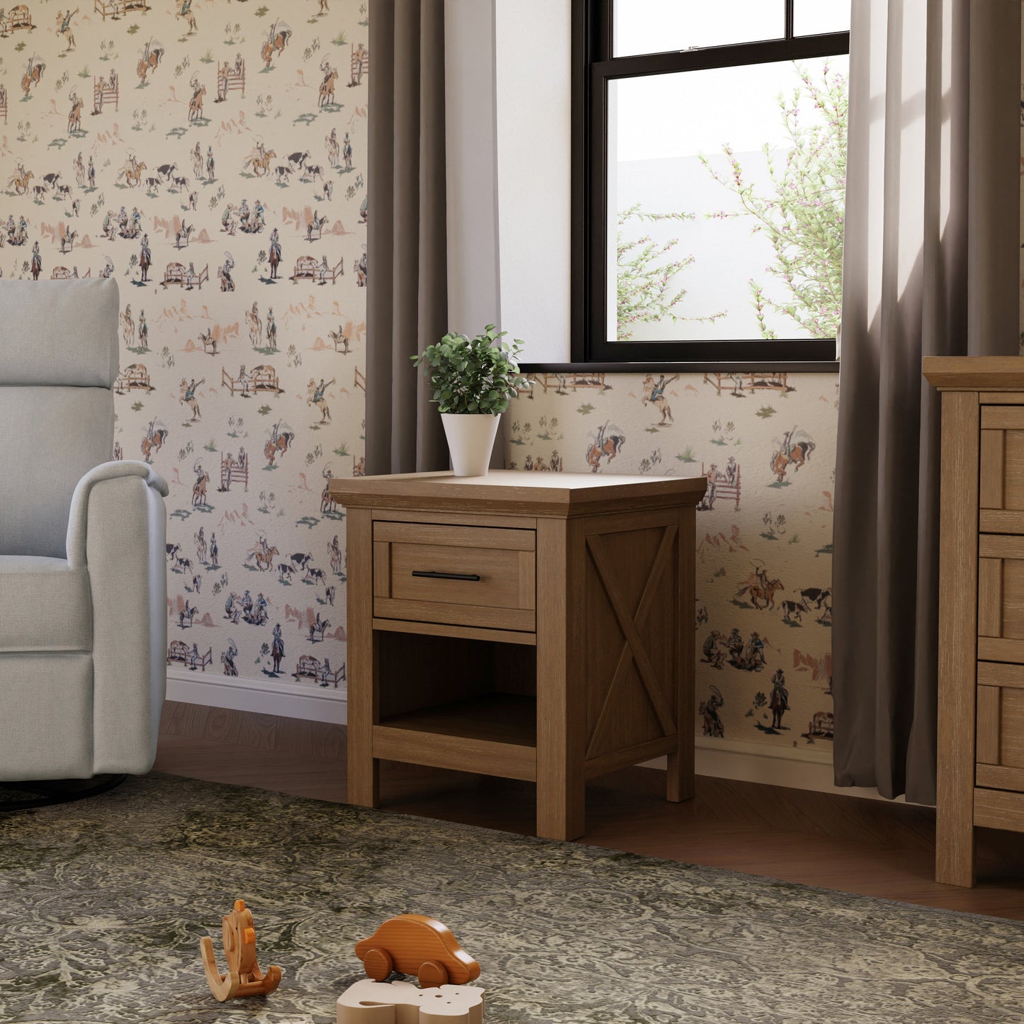 Namesake Nightstands Monogram by Namesake Emory Farmhouse Nightstand