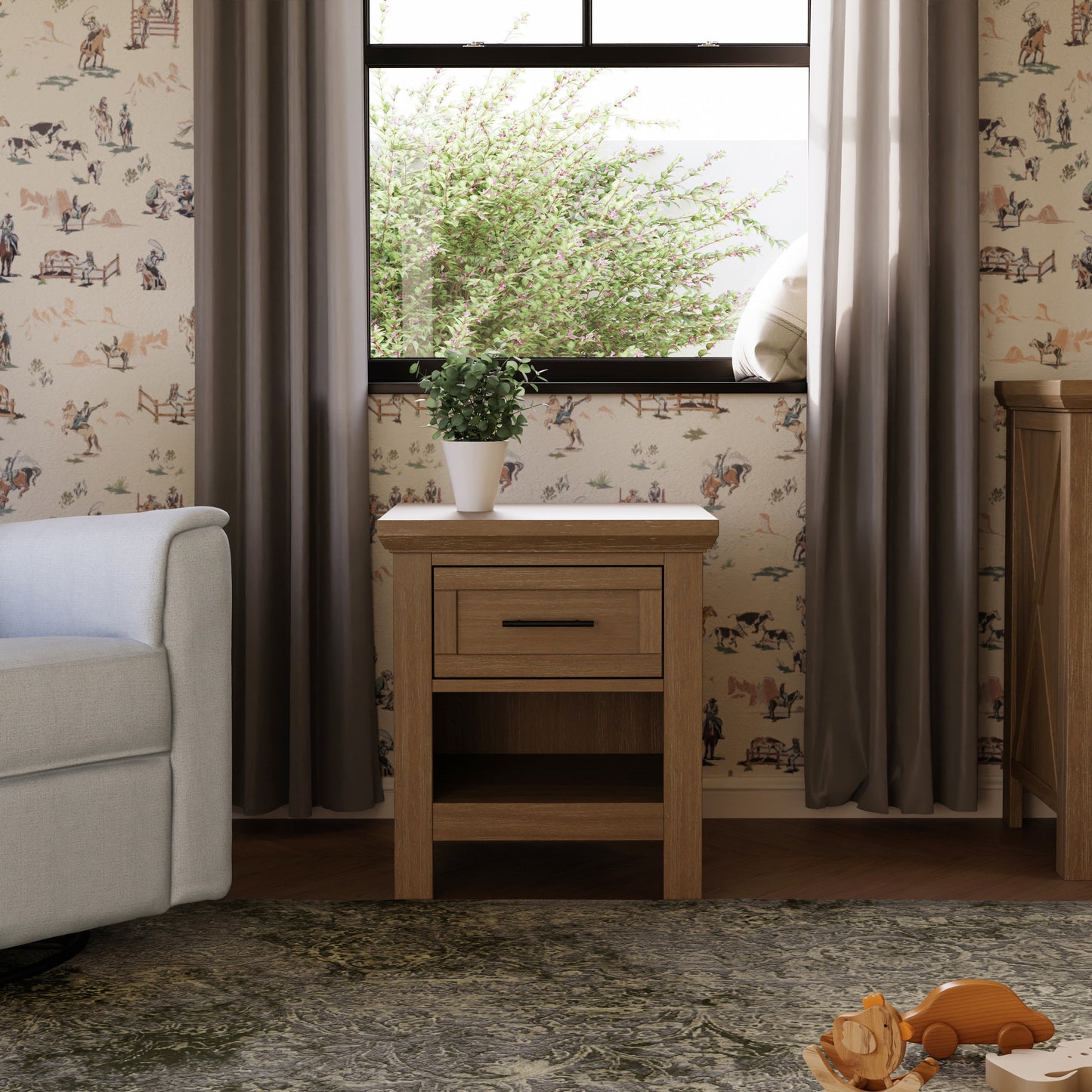 Namesake Nightstands Monogram by Namesake Emory Farmhouse Nightstand