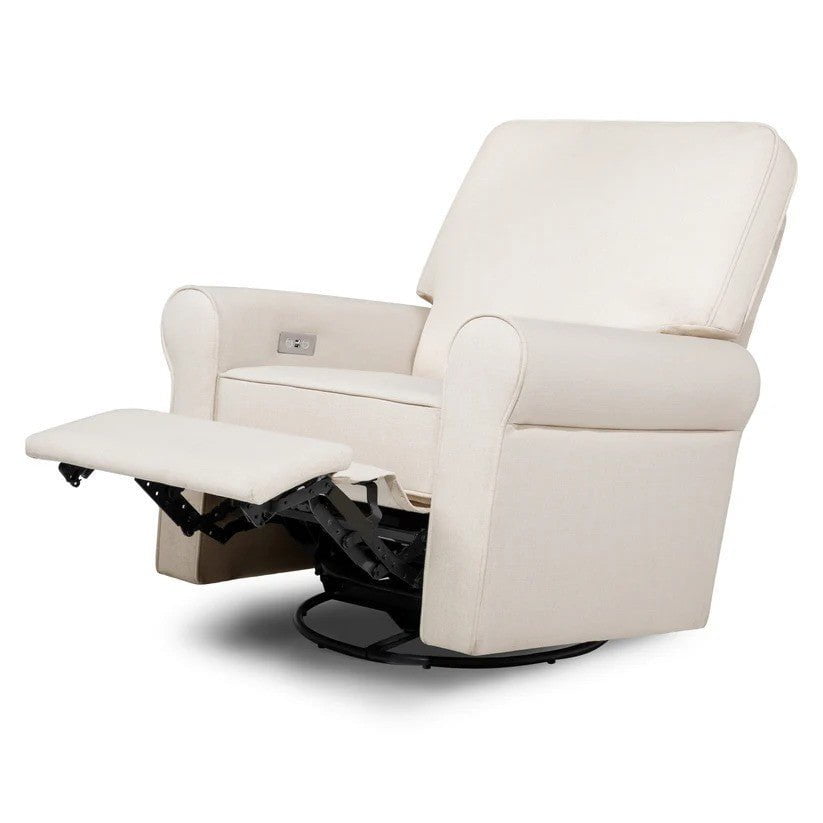Monogram by Namesake Monroe Pillowback Power Recliner in Performance Natural Eco-Twill