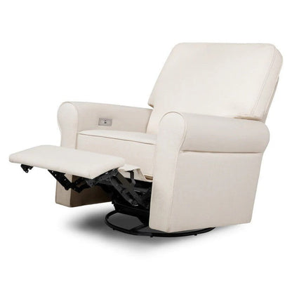 Monogram by Namesake Monroe Pillowback Power Recliner in Performance Natural Eco-Twill