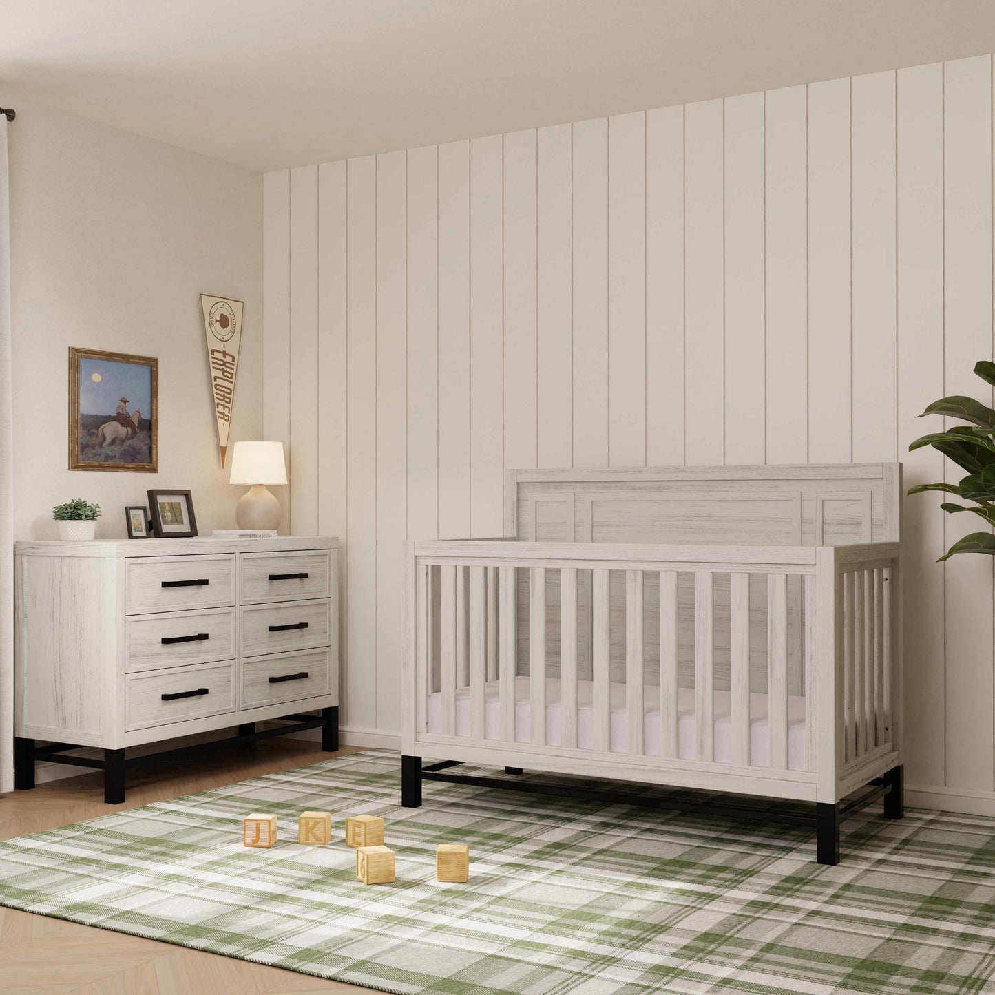 Namesake Cribs Monogram by Namesake Newbern 4-in-1 Convertible Crib