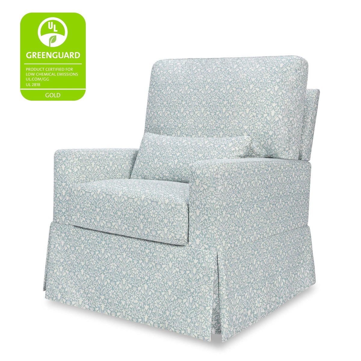 Namesake Gliders & Rockers Morris & Co. x Namesake Crawford Pillowback Comfort Swivel Glider