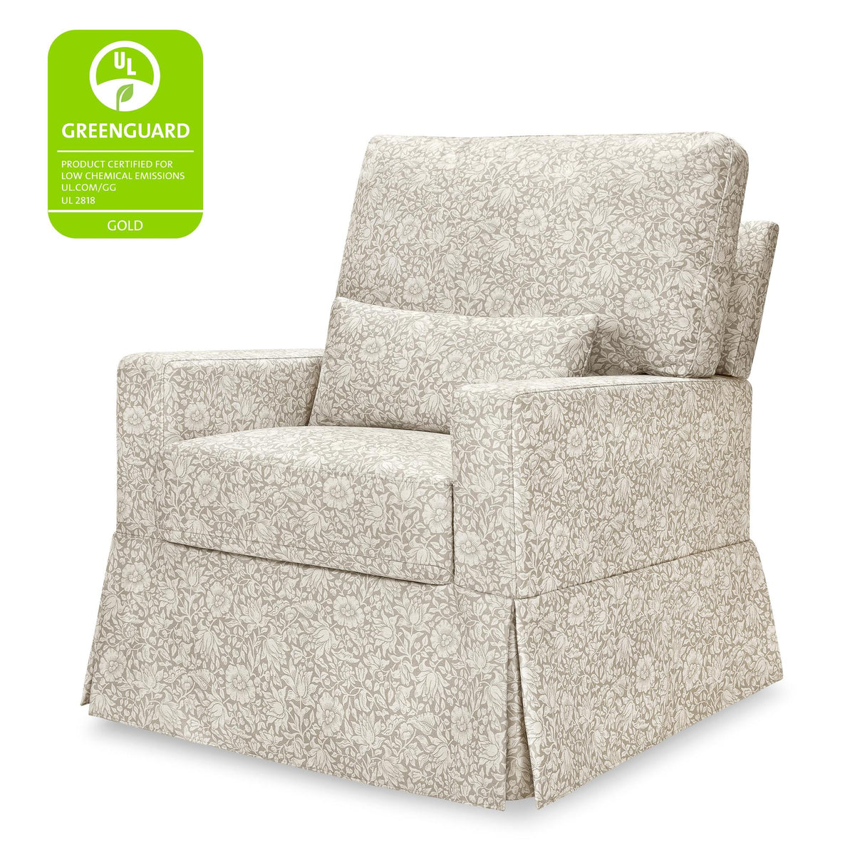 Namesake Gliders & Rockers Morris & Co. x Namesake Crawford Pillowback Comfort Swivel Glider
