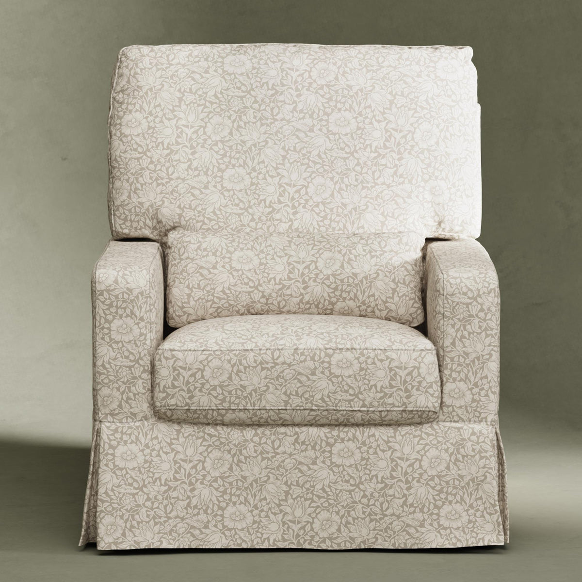 Namesake Gliders & Rockers Morris & Co. x Namesake Crawford Pillowback Comfort Swivel Glider