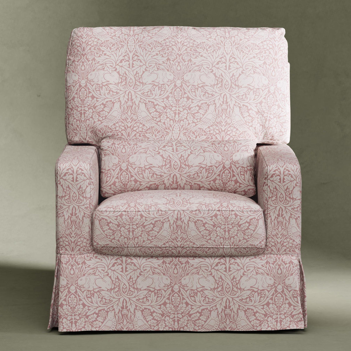 Namesake Gliders & Rockers Morris & Co. x Namesake Crawford Pillowback Comfort Swivel Glider