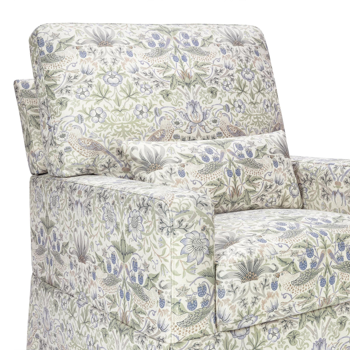 Namesake Gliders & Rockers Morris & Co. x Namesake Crawford Pillowback Comfort Swivel Glider