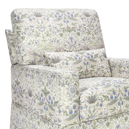Namesake Gliders & Rockers Morris & Co. x Namesake Crawford Pillowback Comfort Swivel Glider