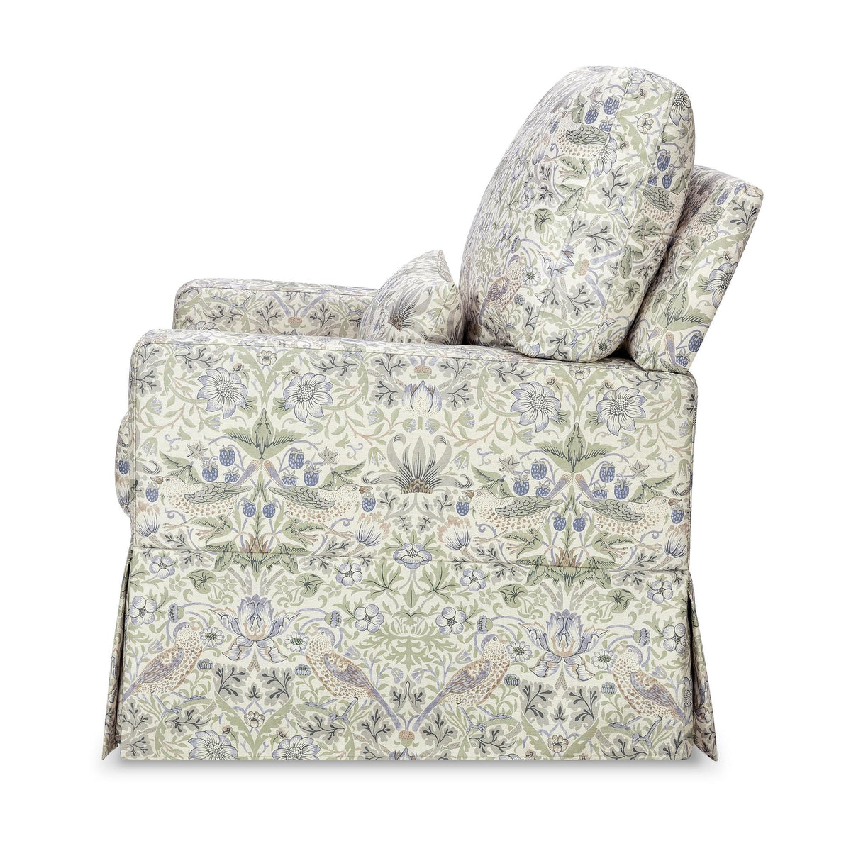 Namesake Gliders & Rockers Morris & Co. x Namesake Crawford Pillowback Comfort Swivel Glider