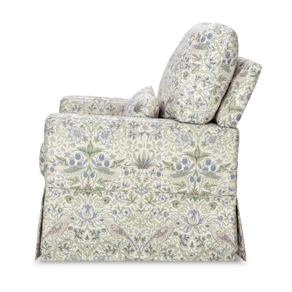 Namesake Gliders & Rockers Morris & Co. x Namesake Crawford Pillowback Comfort Swivel Glider