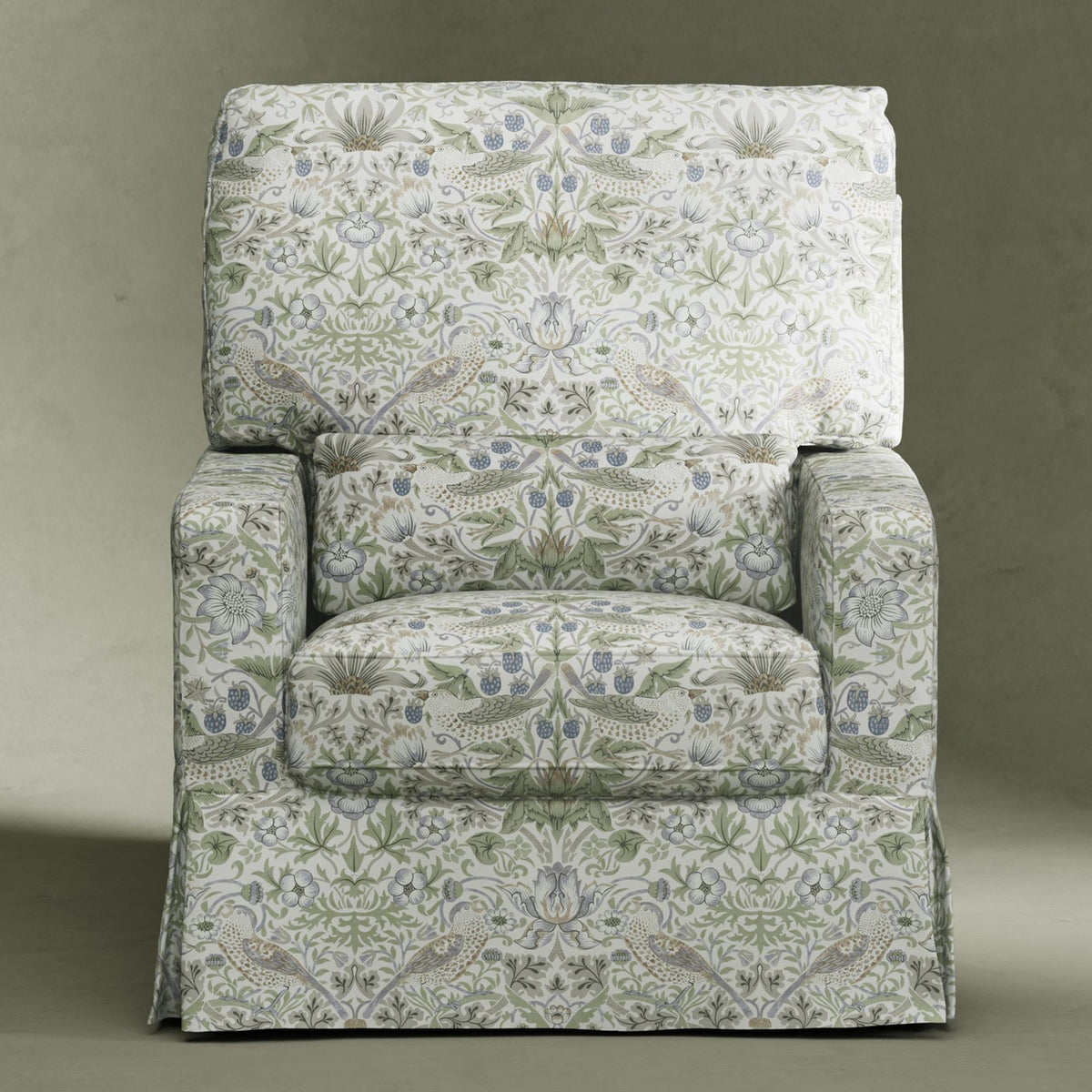 Namesake Gliders & Rockers Morris & Co. x Namesake Crawford Pillowback Comfort Swivel Glider