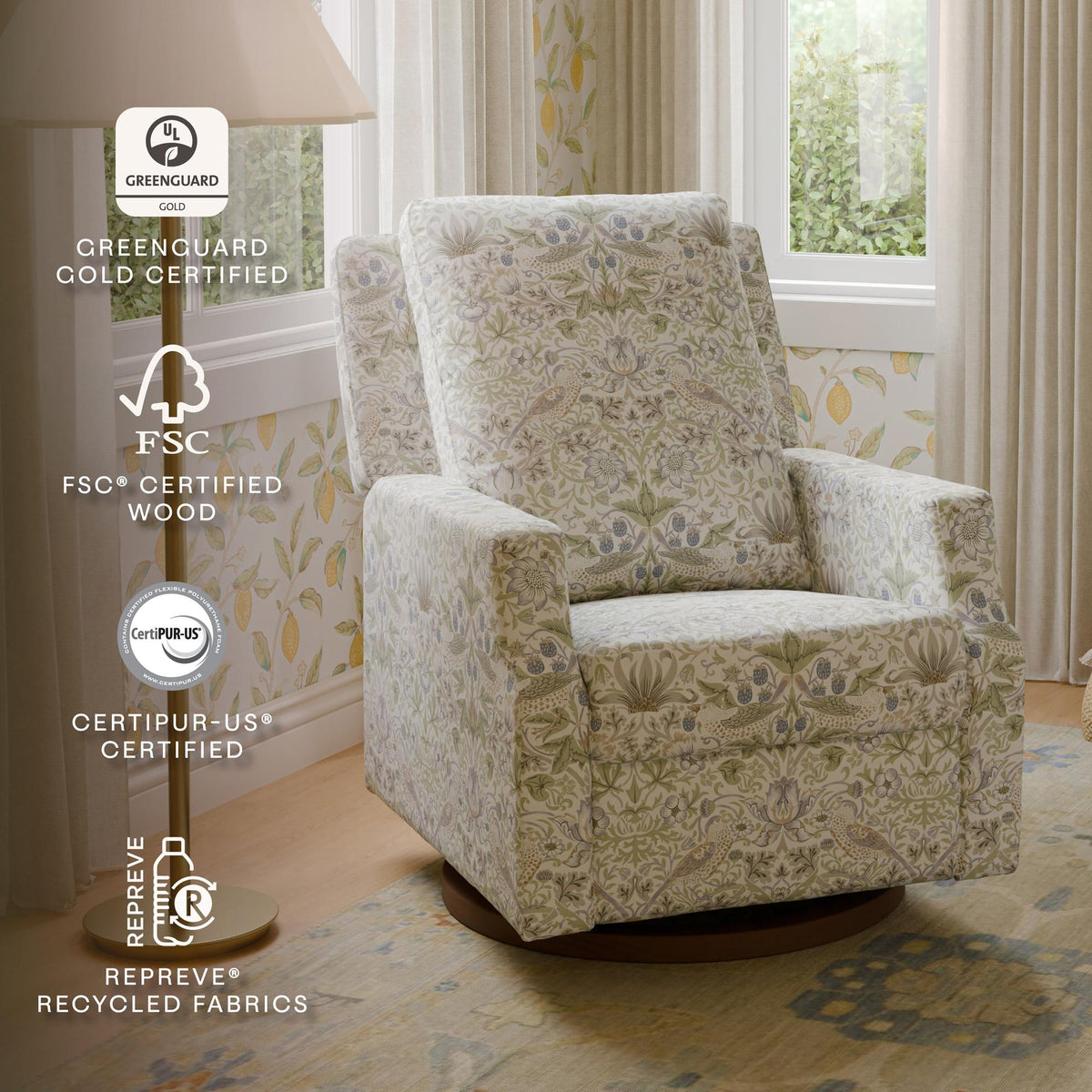 NamesakeMorris & Co. x Namesake Crewe Recliner and Swivel GliderBabysupermarket