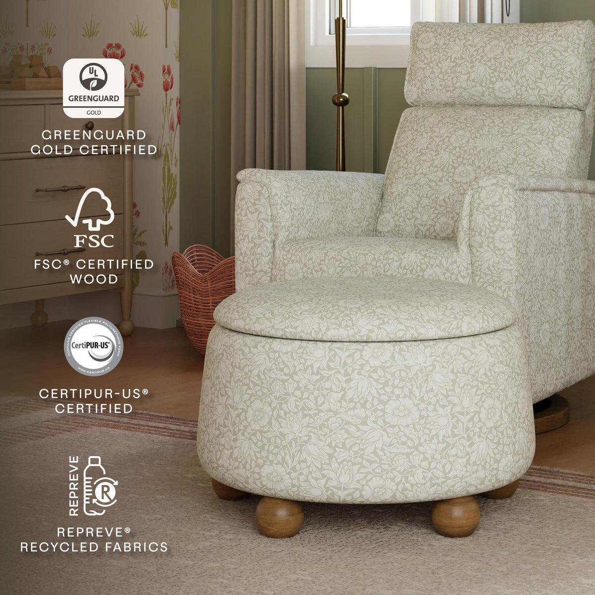 NamesakeMorris & Co. x Namesake Tuffet Storage OttomanBabysupermarket