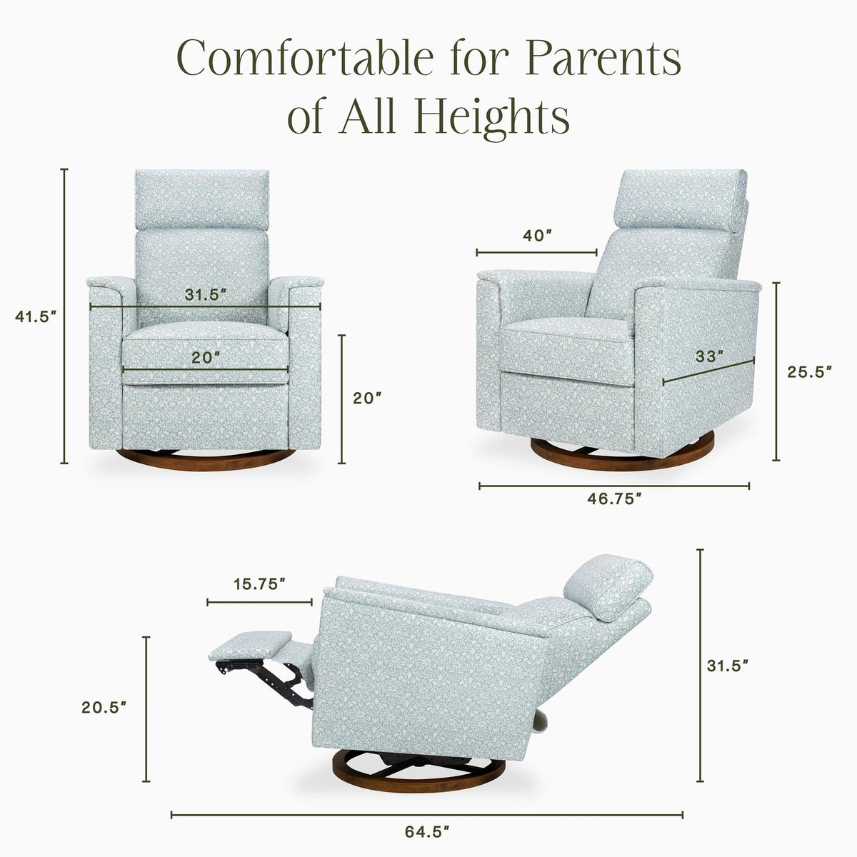 NamesakeMorris & Co. x Namesake Willa Plus Power Glider Recliner w/ Power HeadrestBabysupermarket