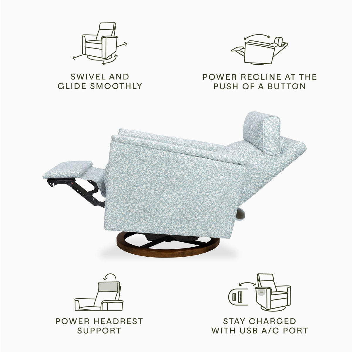 NamesakeMorris & Co. x Namesake Willa Plus Power Glider Recliner w/ Power HeadrestBabysupermarket