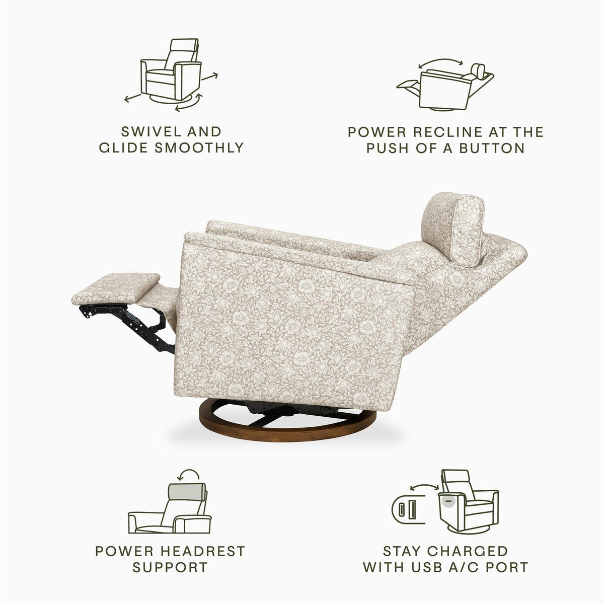 NamesakeMorris & Co. x Namesake Willa Plus Power Glider Recliner w/ Power HeadrestBabysupermarket