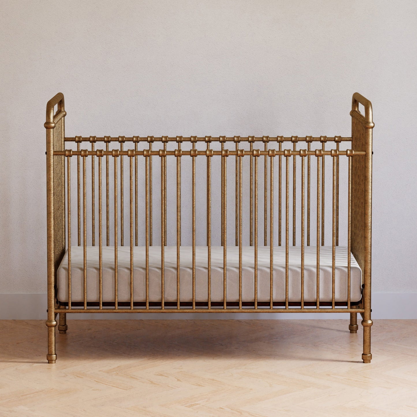 Namesake Furniture Vintage Gold Namesake Abigail 3-in-1 Convertible Crib