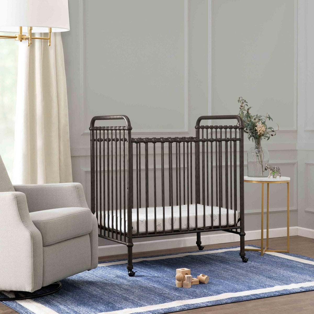Namesake Cribs Namesake Abigail 3-in-1 Convertible Mini Crib