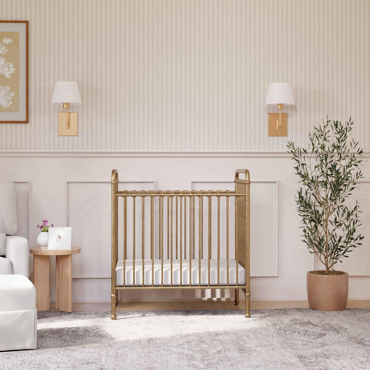 Namesake Cribs Namesake Abigail 3-in-1 Convertible Mini Crib