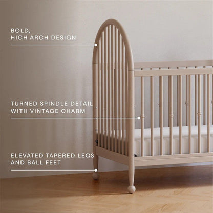 Namesake Alouette 3-in-1 Convertible Spindle Crib in Washed Pine