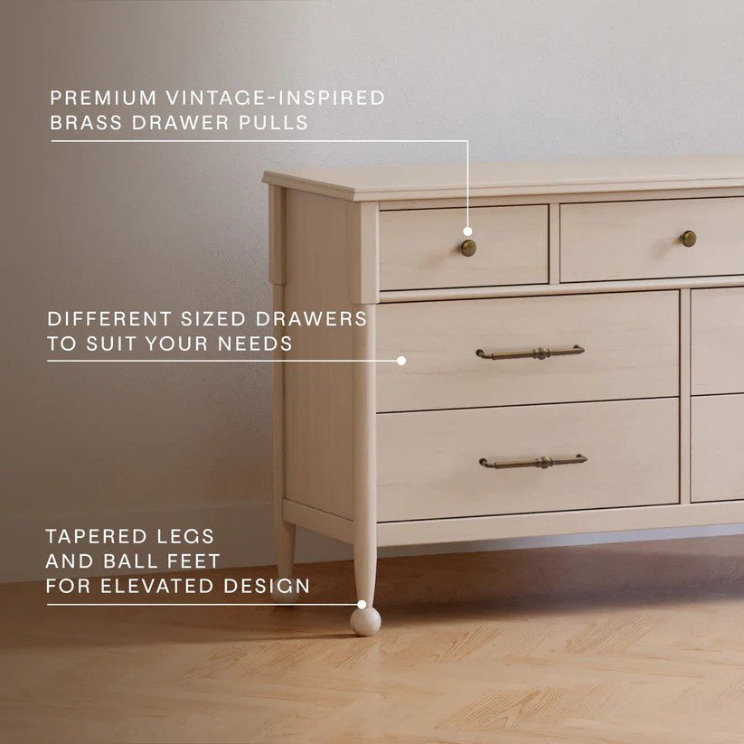 Namesake Alouette 7-Drawer Assembled Dresser in Washed Pine