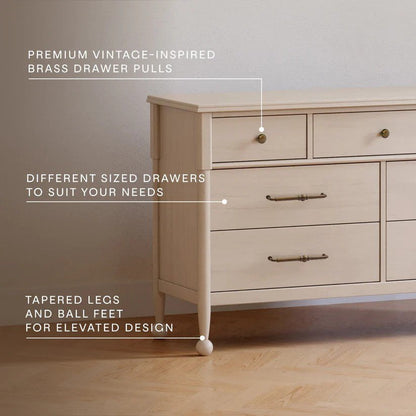 Namesake Alouette 7-Drawer Assembled Dresser in Washed Pine